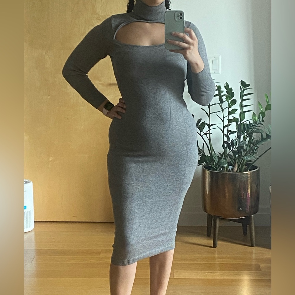 Fashion Nova Turtleneck Sweater Dress